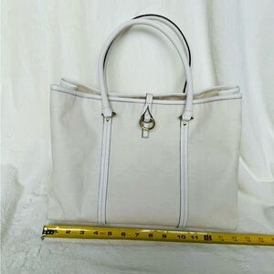 Sequoia Cream Tote Bag with Gold Accents